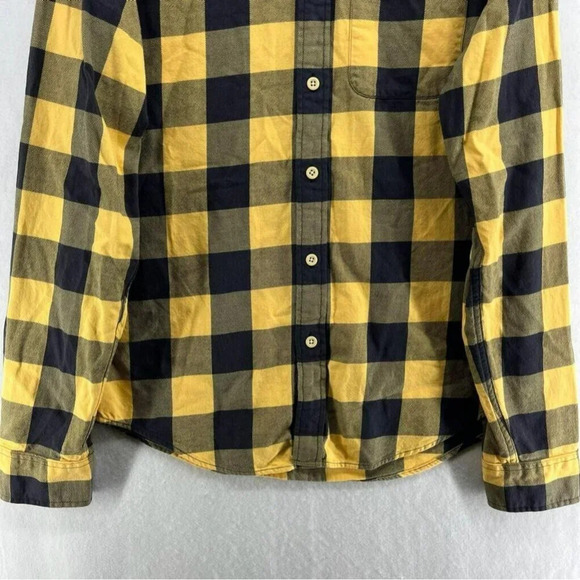 Abercrombie & Fitch Button-Down Shirt Men's Sz XL Yellow Slim Fit Collared - Picture 11 of 13